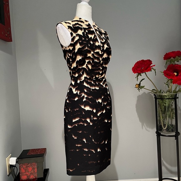 NEW Antonio Melani Tailored Career Sleeveless Midi Dress Cartagena Coffee Bean… - Picture 6 of 14